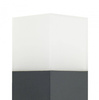 Su-ma lampa stojąca zewnętrzna Cube E27 popielata 83cm IP44 CB-830 DG