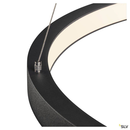 SLV lampa wisząca LED Halo 25W 1500lm 3000/4000K czarna 1002909