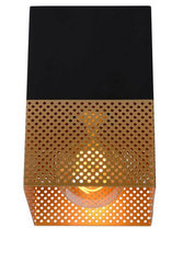 Lucide lampa sufitowa Renate 1x E27/40W czarno/złota 21123/01/02