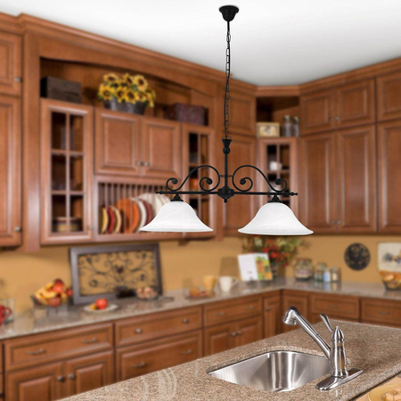 Rabalux lampa wisząca Dorothea 2xE27 czarno/biała 7777