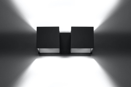 Sollux kinkiet techniczny Quad 2 2xG9 czarny SL.0657