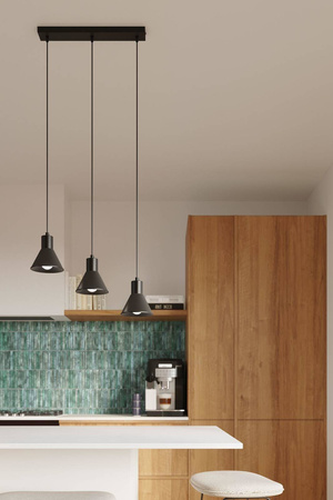 Sollux lampa wisząca Taleja 1 E27 czarna SL.0985