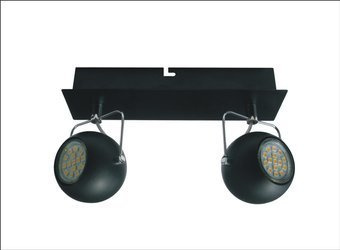 Candellux kinkiet (reflektorki) Tony 2xGU10 czarny 92-25012