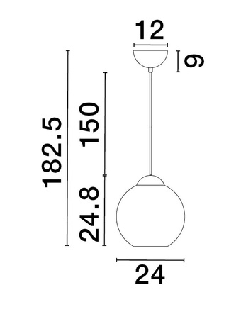 Luces Exclusivas lampa wisząca LED Balmi Ø 24 cm E27 1x12W IP20 złoto/niebieska LE43411
