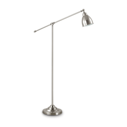 Ideal Lux lampa podłogowa Newton E27 nikiel 150cm 015286
