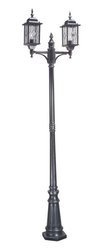 Elstead latarnia 2xE27 czarno/srebrna 228,5cm IP43 WX8