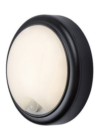 Rabalux plafon Hitura z czujnikiem ruchu LED 15W 1350lm 4000K czarno/biały IP54 77028