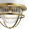 Quintiesse lampa wisząca Tollis E27 biało/mosiężna QN-TOLLIS-P-NBR