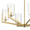 Quintiesse lampa wisząca Nye 6xE14 mosiężna QN-NYE6-BNB