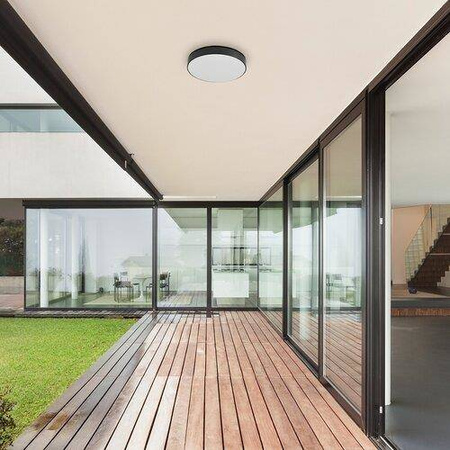 Rabalux plafon zewnętrzny LED Tartu 24W 2500lm 2800/6000K czarno/biały IP44 7898