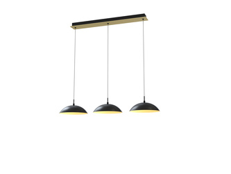 Aviano Lighting lampa wisząca LED Rosskoff ściemnialna 29W 3300lm 3000K czarno/złota 7001-304