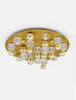 Luces Exclusivas plafon LED Ponce 86W 6946lm 3200K złoty Ø92cm LE42707