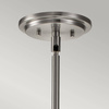Quintiesse lampa wisząca Somerset E27 nikiel QN-SOMERSET-P-C-BN