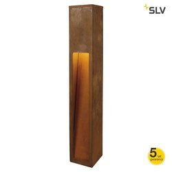 SLV lampa stojąca zewnętrzna Rusty Slot 80 E27 rdzawa 80cm IP44 229411
