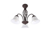 Trio żyrandol / plafon Rustica 3xE14 miedziano/biały 601000324