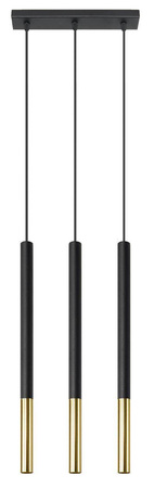 Sollux lampa wisząca Mozaica 3L 3xG9 czarno/złota SL.0892