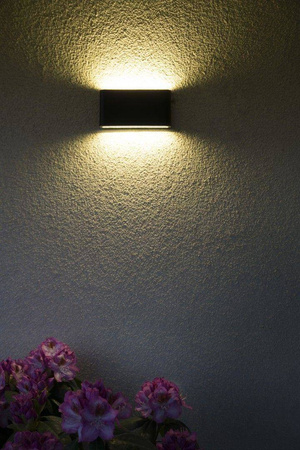 Su-ma kinkiet zewnętrzny LED Slim 12W 480lm 3000K czarny IP54 M1016 BL