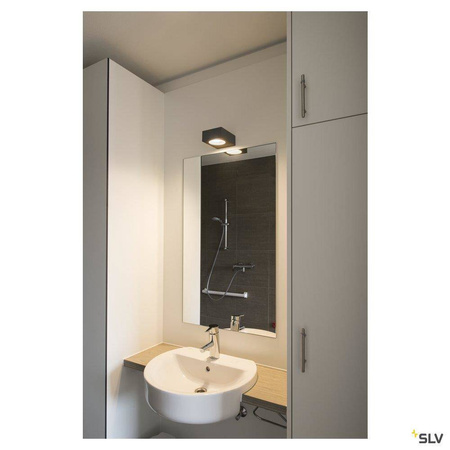 SLV kinkiet zewnętrzny Quadrasyl WL 15 GX53 antracytowy IP44 232285