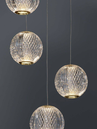 Luces Exclusivas lampa wisząca LED Cana 21W 1595lm 3200K złota LE42693