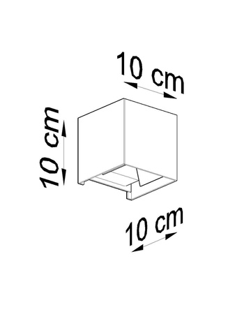 Sollux kinkiet zewnętrzny LED Luca 6W 600lm 3000K biały IP54 SL.0544