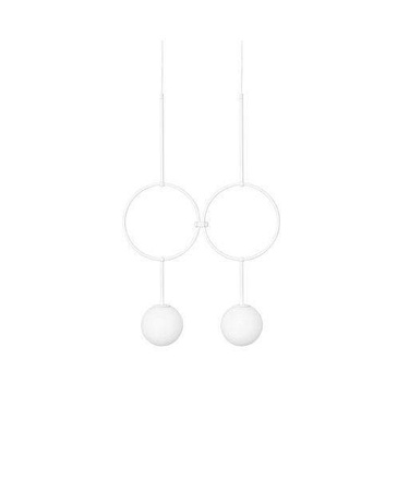 Ummo lampa wisząca podwójna Isuulla B 2xG9 biała ISB211P0