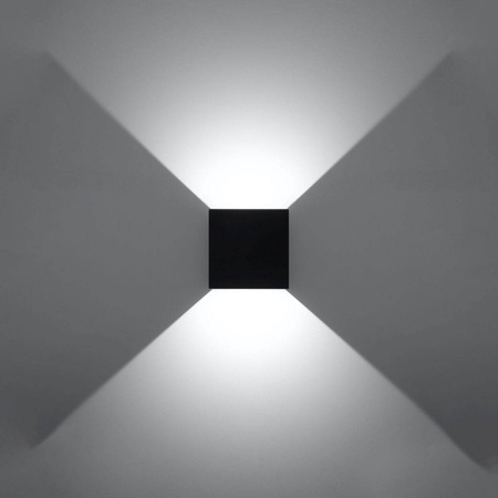 Sollux kinkiet zewnętrzny LED Luca 6W 600lm 3000K czarny SL.0545