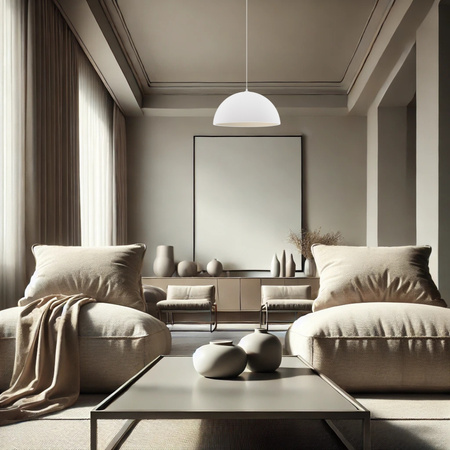 Luces Exclusivas lampa wisząca LED Navirta Ø 50 cm E27 1x12W IP20 biała LE45340