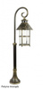 Su-ma lampa stojąca zewnętrzna Toledo E27 czarna/patyna 86cm IP23 K 5002/3/R