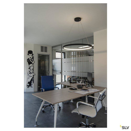 SLV lampa wisząca LED Halo 35W 2200lm 3000/4000K czarna 1002911