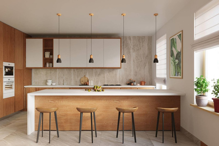 Sollux lampa wisząca Qubic E27 czarno/drewniana SL.0963