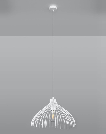 Sollux lampa wisząca Umb E27 biała SL.0664