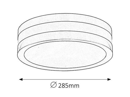 Rabalux plafon zewnętrzny Stuttgart 2xE27 antracytowo/biały IP44 8684