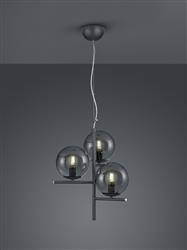 Trio żyrandol / lampa wisząca Pure 3xE14 antracytowa 302000342