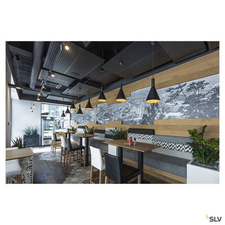 SLV lampa wisząca Phelia E27 czarna 1002950