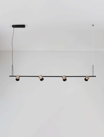 Luces Exclusivas lampa wisząca LED Bulobu ściemnialna 30W 1608lm 3000K IP20 czarno/złota LE44761