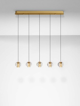 Luces Exclusivas lampa wisząca LED Cuyo ściemnialna 16W 832lm 3000K IP20 złota LE44720