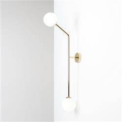 Aldex kinkiet Pure 2xE14 złoty 1064D30