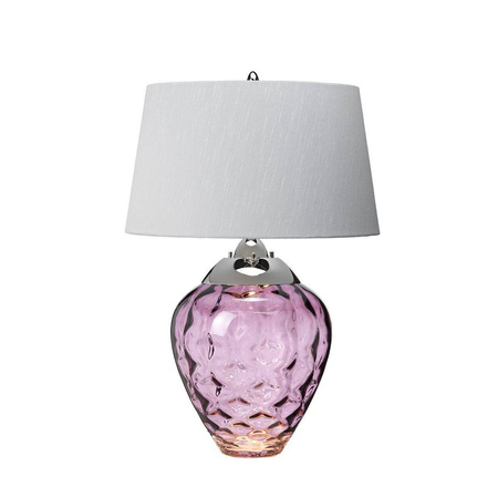 Quintiesse lampka biurkowa Samara 2xE27 + GU10 srebrno/fioletowa Ø45,7cm QN-SAMARA-TL-PLM