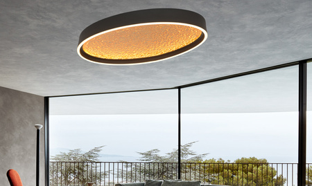 Aviano Lighting lampa sufitowa LED Bormes ściemnialna 42W 4200lm 3000K czarno/złota 9069-102