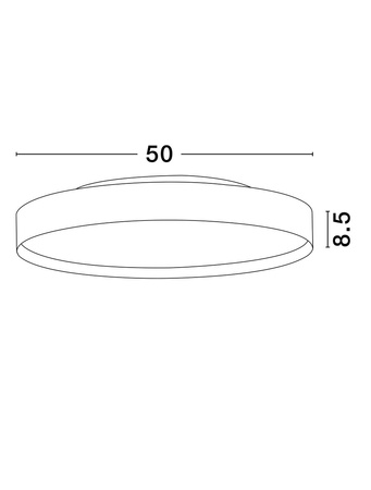 Luces Exclusivas lampa sufitowa LED Hurtado ściemnialna Ø 50 cm 48W 3724lm 2700-3000K IP20 biała LE44879