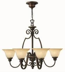 Elstead żyrandol / lampa wisząca Cello 6xE27 brązowa HK-CELLO6