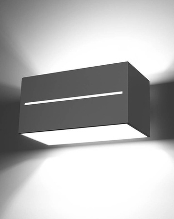 Sollux kinkiet Lobo maxi 2xG9 szary SL.0529