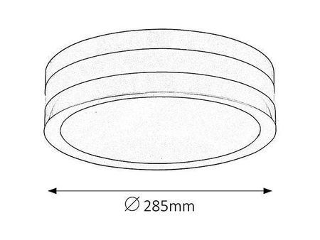 Rabalux plafon Stuttgart 2xE27 biały/chrom IP44 8220
