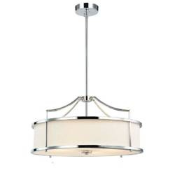 Orlicki Design żyrandol / lampa wisząca Stanza Cromo M 4xE27 biała/chrom OR80872