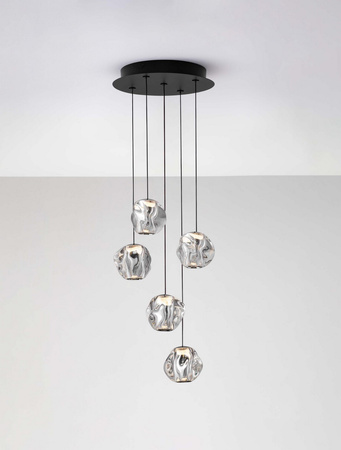 Luces Exclusivas lampa wisząca LED Chepen ściemnialna Ø 30 cm 25W 1301lm 3000K IP20 czarna LE44642