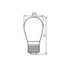 Kanlux żarówka LED St45 E27 0,5W 50lm 2700K 26045