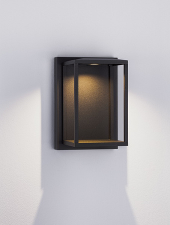 Luces Exclusivas kinkiet zewnętrzny LED Orvenza 17W 509lm 3000K IP65 czarny LE75190