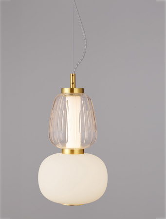 Luces Exclusivas lampa wisząca LED Arroyos ściemnialna Ø 17 cm 18W 2335lm 3000K IP20 złota LE44494