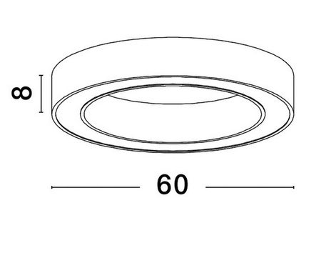Luces Exclusivas plafon LED Claro 50W 1400lm 3000/4000K złoty Ø60cm LE42686