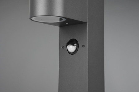 Trio lampa stojąca zewnętrzna z czujnik ruchu Roya GU10 antracytowa 50cm IP44 514260142